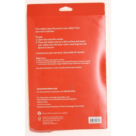 NWT Verizon OEM Folio Case Cover for Ellipsis 10 - Picture 2 of 3